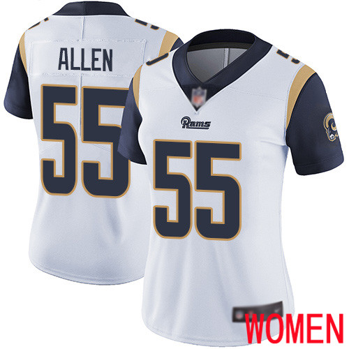 Los Angeles Rams Limited White Women Brian Allen Road Jersey NFL Football #55 Vapor Untouchable->youth nfl jersey->Youth Jersey